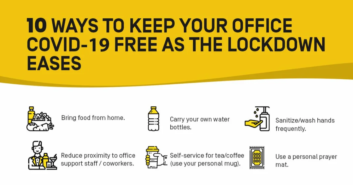 10 Ways to keep your office COVID-19 free as the lockdown eases